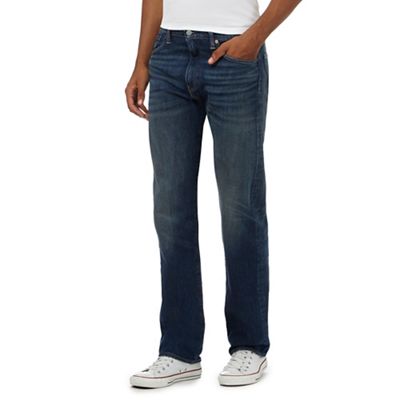 Levi's 504&#8482 blue vintage wash straight leg jeans